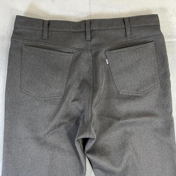 VTG 80s Levis 517 Pants Mens 38x31 Gray Bootcut StaPrest Saddleman Made in USA - Picture 3 of 9